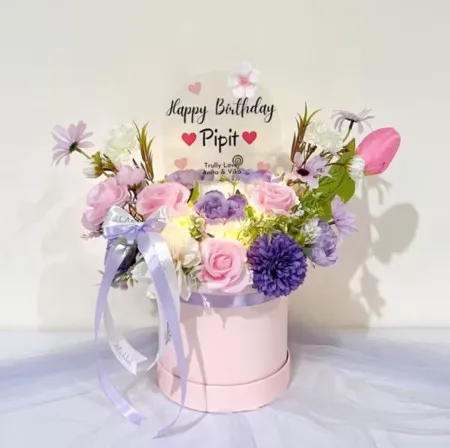 Bloom Box Akrilik Ucapan Ulang Tahun Alam Sutera